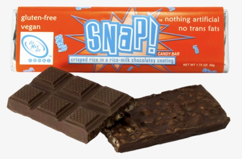 Go Max Go Snap Rice Milk Chocolate Bar - Vegan Chocolate Bar, HD Png Download, Free Download