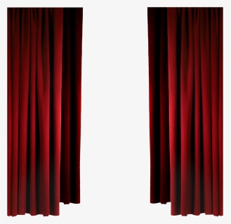Window With Curtains Png - Curtain Red Transparent Png, Png Download, Free Download
