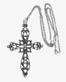 Large Danecraft Sterling Silver Filigree Cross Necklace, HD Png Download, Free Download