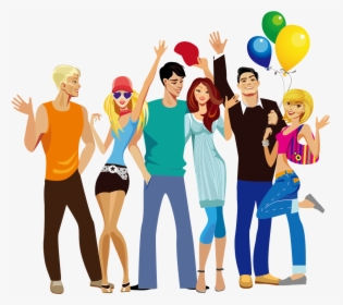 Clip Art People - Young People Illustration, HD Png Download, Free Download