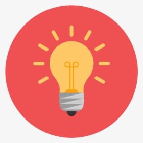 Icon Flat Light Bulb Png, Transparent Png, Free Download