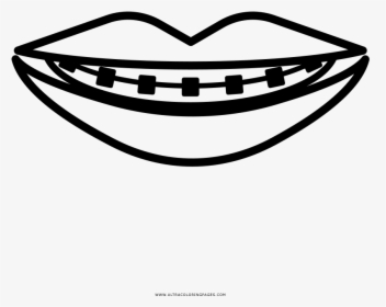 Amazing Braces Coloring Pages Page Ultra Line Art - Braces Coloring Pages, HD Png Download, Free Download
