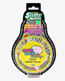 Slimy Super Brain Putty Neon Sunburst Yellow - Illustration, HD Png Download, Free Download