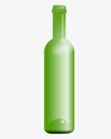 Empty Green Bottle Clip Arts - Green Bottle Clipart, HD Png Download, Free Download