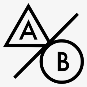 Marketing Ab Testing - A B Testing Icon White Png, Transparent Png, Free Download