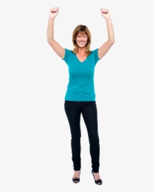 Woman Raised Arms, HD Png Download, Free Download