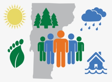 Climate Change Icons - Climate Change And Vulnerable Population, HD Png Download, Free Download