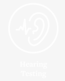 Hearing Testing Circle Icon White Outline With Text-01 - Claremont Graduate University, HD Png Download, Free Download