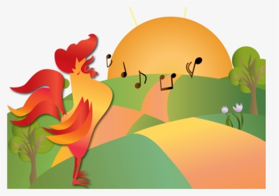 Chicken Rooster Clip Art - Good Morning Imagen Animada, HD Png Download, Free Download
