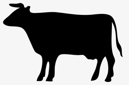 Silhouette Cow Clipart, HD Png Download, Free Download