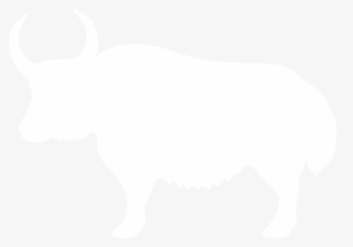 Transparent Yak Png - Yak White Silhouette, Png Download, Free Download