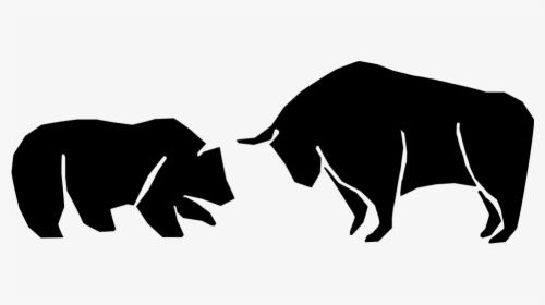 Bear, Bull, Fight - Bull And Bear Vector, HD Png Download, Free Download