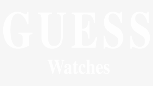 Guess Watches Logo Black And White - Calligraphy, HD Png Download, Free Download