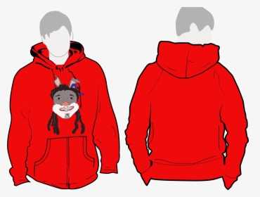 Cartoon Hoodie Png - Green Hoodie, Transparent Png, Free Download