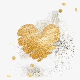 #goldheart #heart #gold #decor #decals #decoration - One Heart Background Transparent, HD Png Download, Free Download