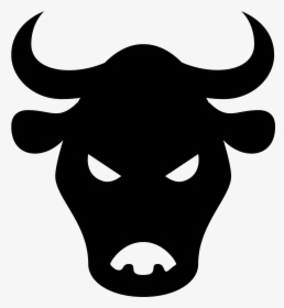 Vector Bull Icon - Ox Face Silhouette, HD Png Download, Free Download