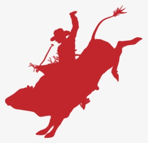 Bull Fighting Bucking Bull Silhouette- - Bucking Bull Silhouette Clipart, HD Png Download, Free Download