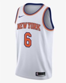 Nike Nba New York Knicks Kristaps Porzingis Swingman - New York Knicks White Jersey, HD Png Download, Free Download