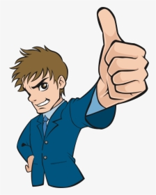 Sign Language,human,arm - Man Thumbs Up Cartoon, HD Png Download, Free Download