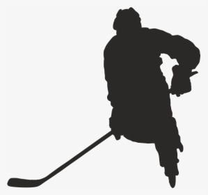 Female Ice Hockey Silhouette - Transparent Silhouette Of Hockey Player, HD Png Download, Free Download