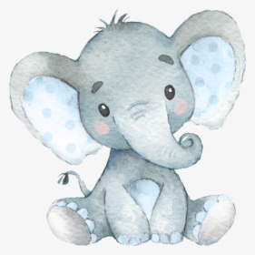 Floral Elephant Baby Shower, HD Png Download, Free Download