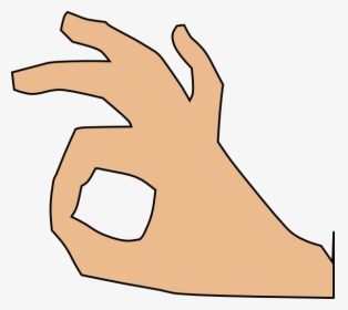 Fingers Clipart Okay - Vector Okay Hand Transparent, HD Png Download, Free Download