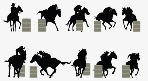 Transparent Bull Riding Clipart - Barrel Racing Clipart Png, Png Download, Free Download