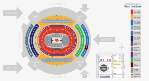Madison Square Garden Map, HD Png Download, Free Download