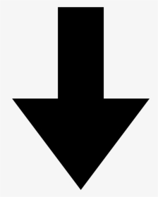 Guess The Emoji Arrow Pointing Down The Emoji - Black Down Arrow Png, Transparent Png, Free Download