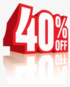 40% Off Png - 40 Discount Png, Transparent Png, Free Download