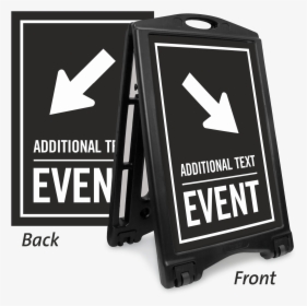 Down Arrow Pointing Right Event Parking Sidewalk Sign - Please Pull Forward Sign, HD Png Download, Free Download