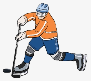How To Draw Hockey Player - Easy Step By Step Hockey Drawings, HD Png Download, Free Download