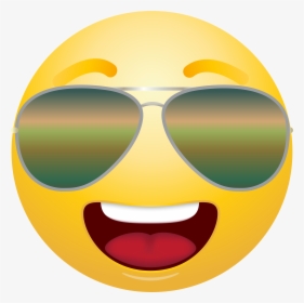 Emoticon With Sunglasses Png Clip Art , Transparent, Png Download, Free Download