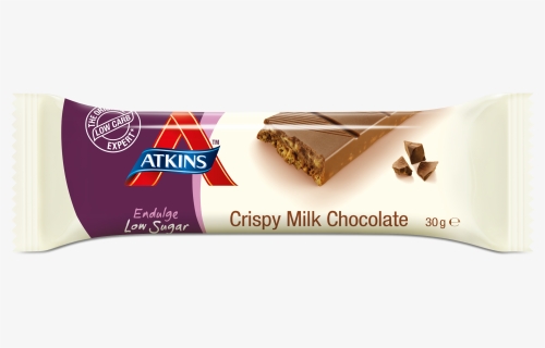 Atkins Crispy Milk Chocolate 30g, HD Png Download, Free Download