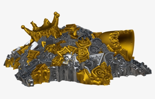 Nolzur Gold Dragon Wyrmling & Small Τreasure Pile - Gold Dragon Wyrmling Miniature, HD Png Download, Free Download