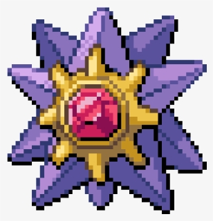 #pokemon #starmie #pixel #pixelart - Starmie Sprite Png, Transparent Png, Free Download