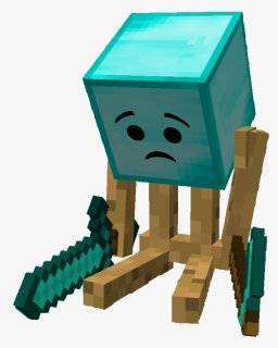 Sad Diamond Man Minecraft 1.16, HD Png Download, Free Download