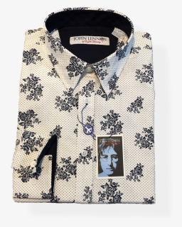 John Lennon Casual White Flowers - Polo Shirt, HD Png Download, Free Download
