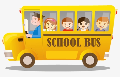 Kids In School Bus Clipart, HD Png Download, Free Download