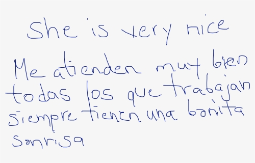 "she Is Very Nice - Handwriting, HD Png Download, Free Download