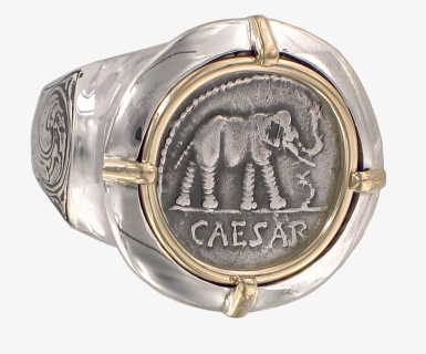 Julius Caesar Coin Ring - Emblem, HD Png Download, Free Download