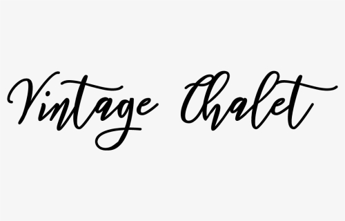 Vintage Chalet - Calligraphy, HD Png Download, Free Download