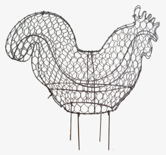 Topiary Shapes Gardening Decoration Metal - Rooster, HD Png Download, Free Download