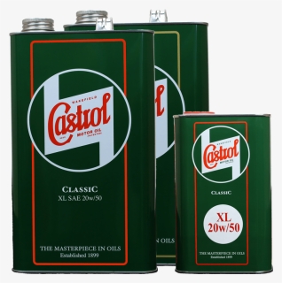 Castrol Classic Xl20w50, 5 Litre Tin And 1 Litre Tin - Castrol Classic Gp 50, HD Png Download, Free Download