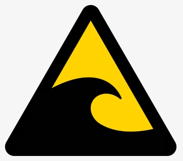 Five Hazard Signs Clipart , Png Download - Tsunami Warning Sign Png, Transparent Png, Free Download