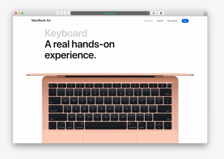 Mac Keyboard Clean How To - Macbook Air 2020 Keyboard, HD Png Download, Free Download