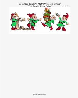 Transparent Bassoon Cartoon Clipart - Christmas Elves, HD Png Download, Free Download