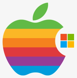 Retro Apple Logo Transparent, HD Png Download, Free Download
