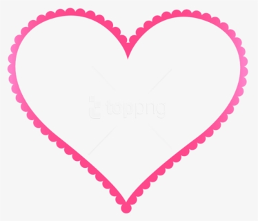 Free Png Download Pink Heart Border Frame Clipart Png - Clipart Heart Frame, Transparent Png, Free Download