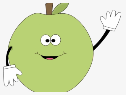 Apple Fruit Clipart Face - Cartoon, HD Png Download, Free Download